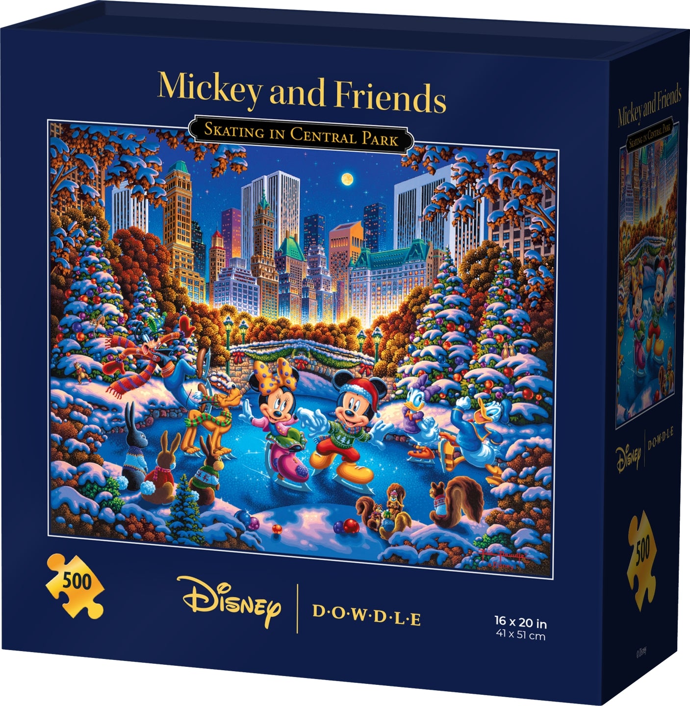 Mickey & Friends Skating in Central Park - 500 Piece Disney Dowdle Jigsaw  Puzzle