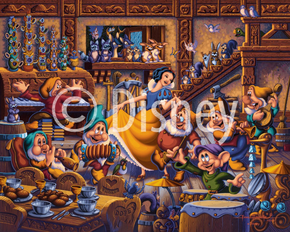 Snow White Dancing with the Dwarfs - 500 Piece