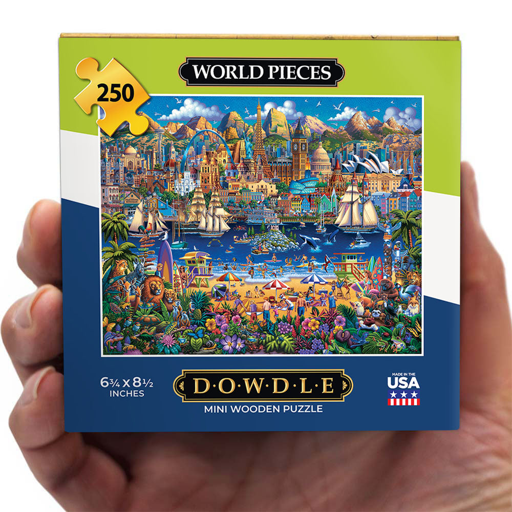 Claire Gaan wandelen satire World Pieces - Mini Puzzle - 250 Piece