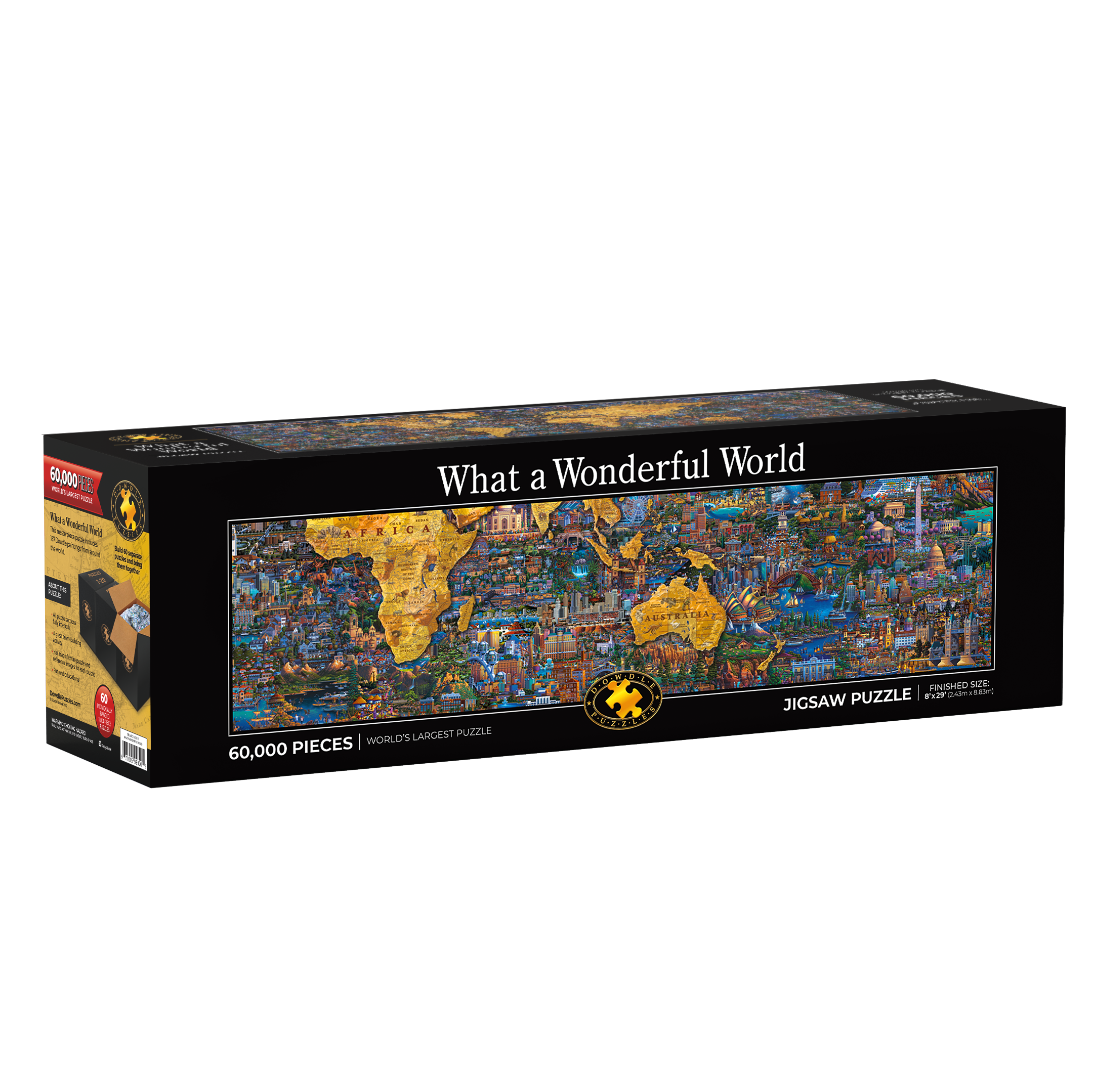 World map puzzle 2000 pieces MAPS IN MINUTES - Games buy now in