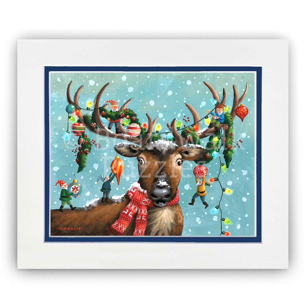 Christmas in the Antlers - Boardwalk Fine Art