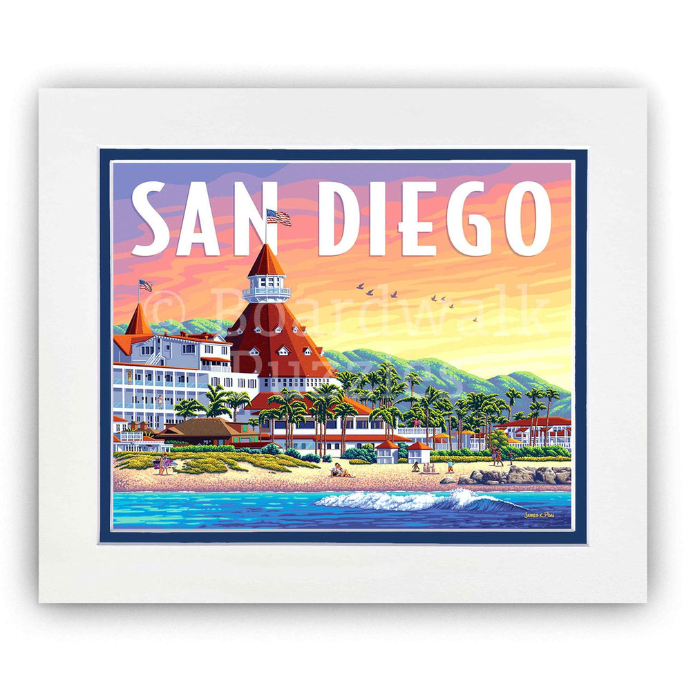 San Diego - Boardwalk Fine Art