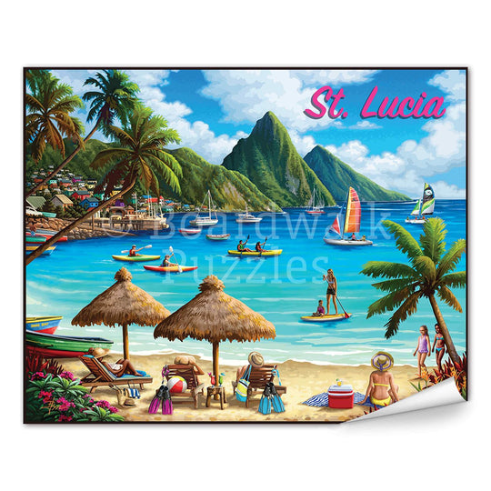 St. Lucia - Boardwalk Fine Art