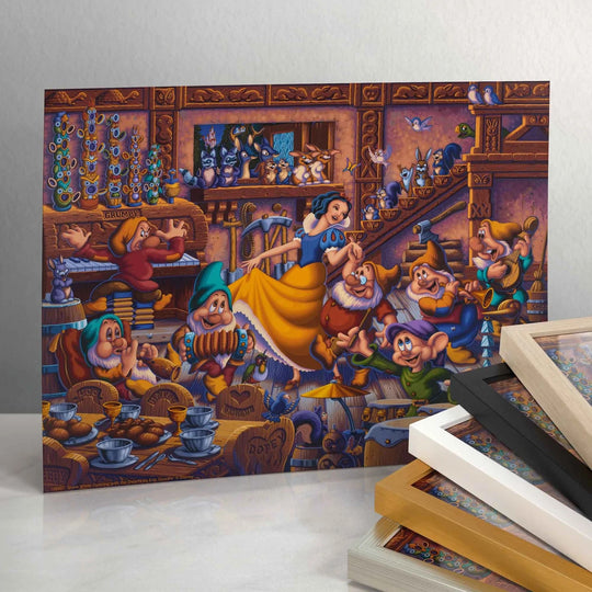 Snow White Dancing with the Dwarfs – 11" x 14" Art Print