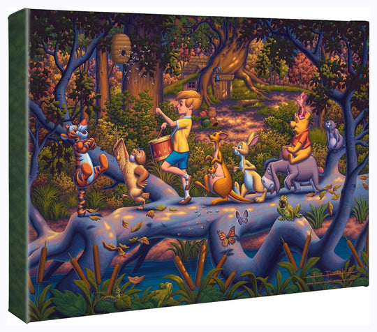 Winnie the Pooh - A Heroes Parade – 11" x 14" Gallery Wrapped Canvas