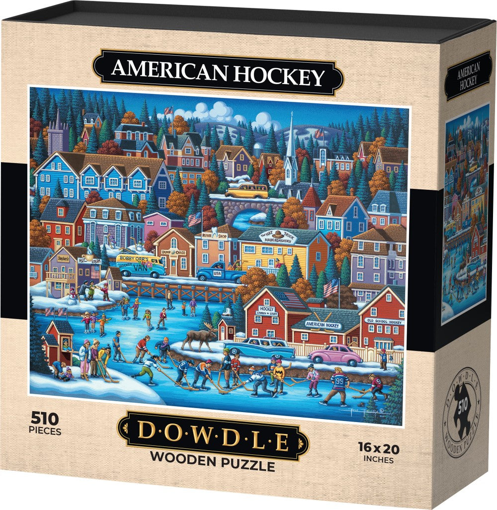 American Hockey - Wooden Puzzle