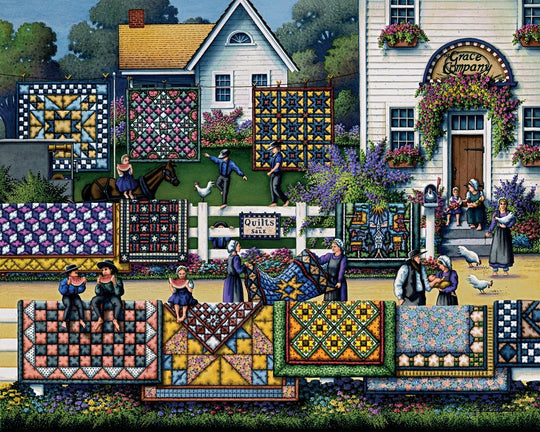 Amish Quilts - Wooden Puzzle