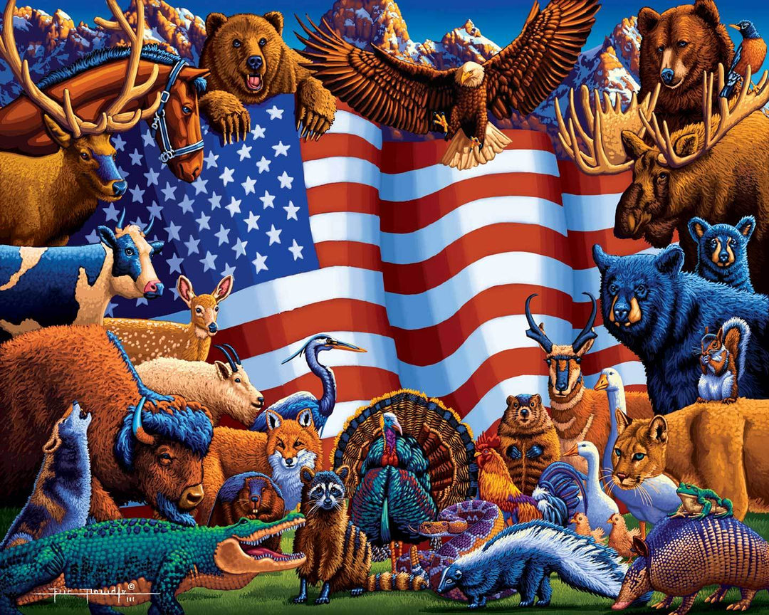 Animals of America Poster Print