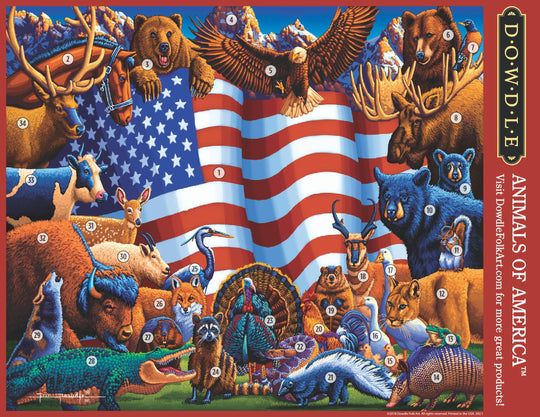 Animals of America Canvas Gallery Wrap