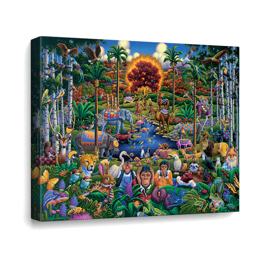 Animals of Eden Canvas Gallery Wrap