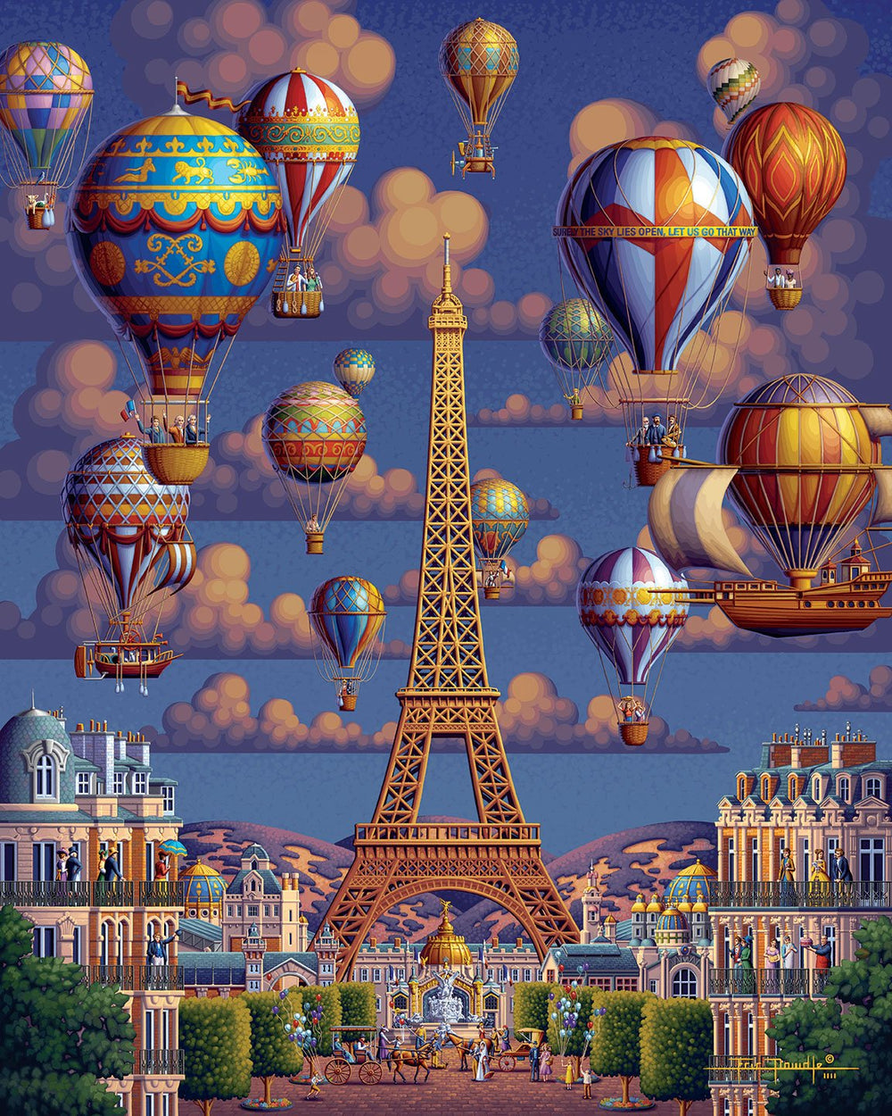 Balloons Over Paris - 300 Piece