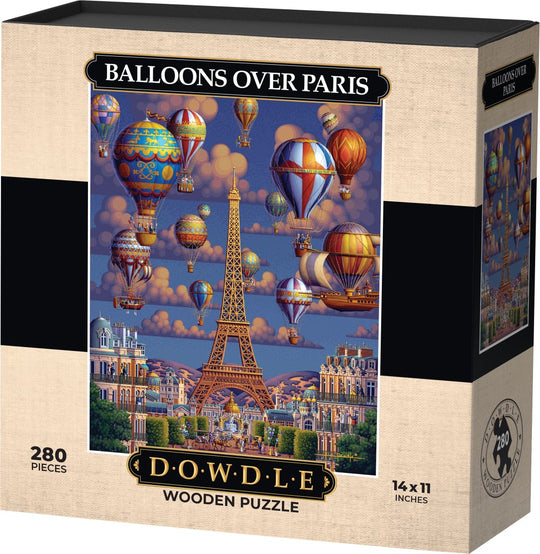 Balloons Over Paris - Wooden Puzzle