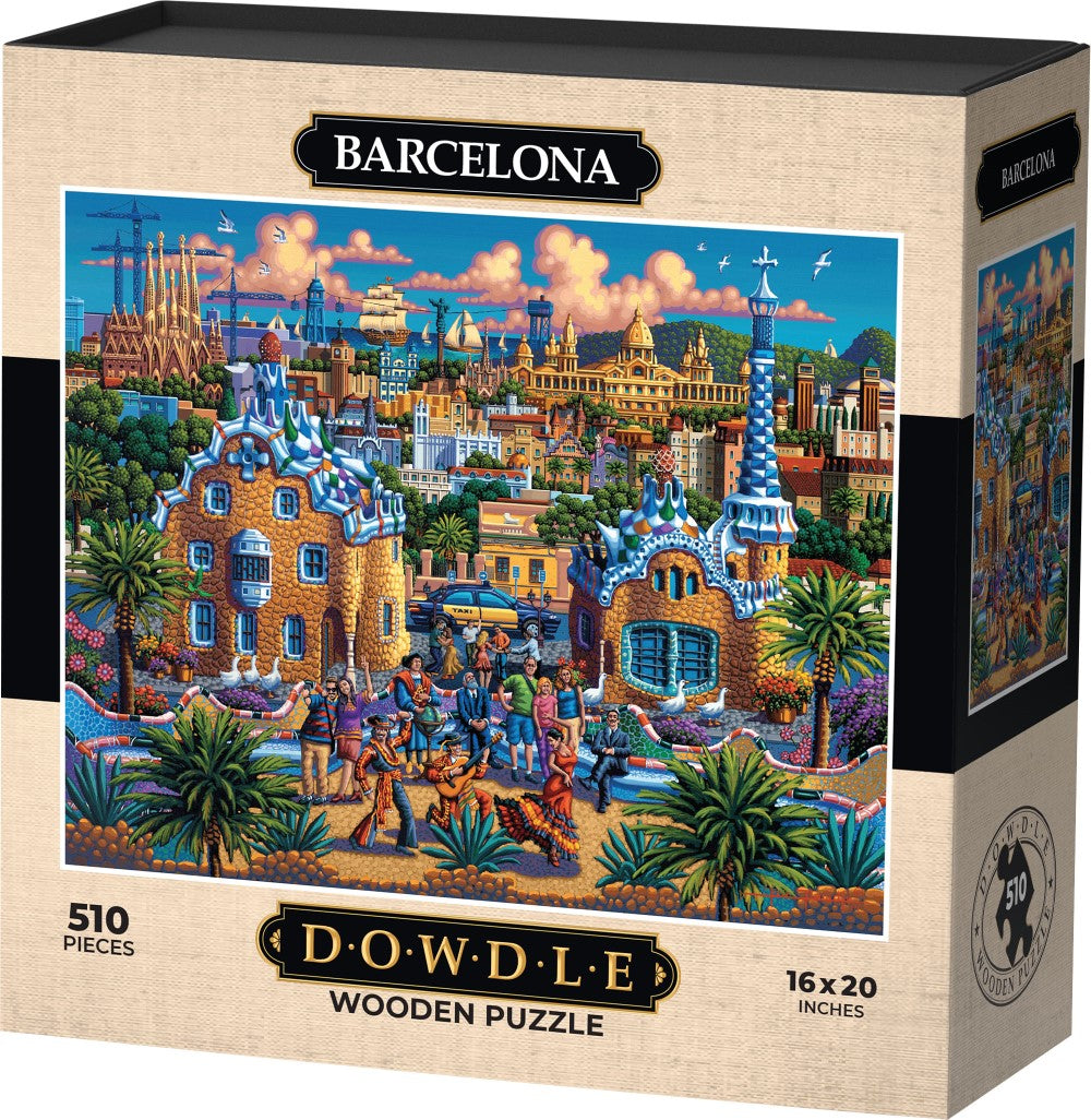 Barcelona - Wooden Puzzle