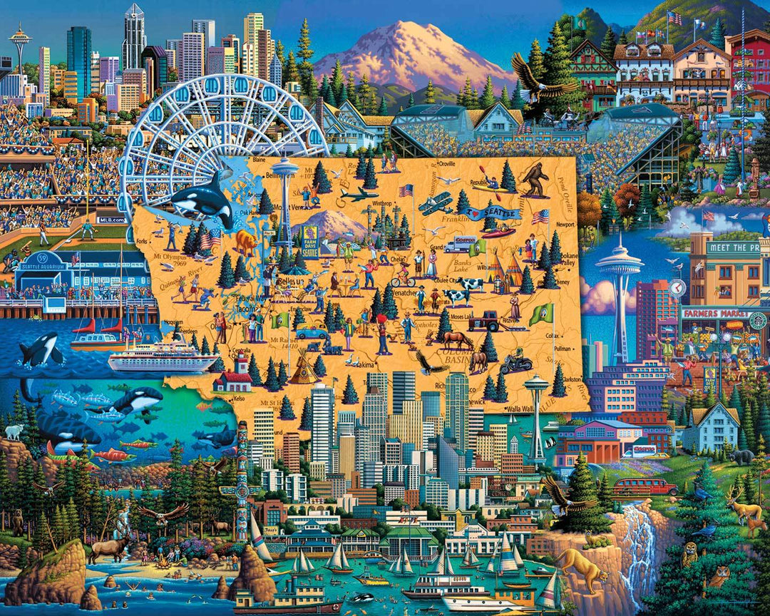 Best of Seattle Poster Print