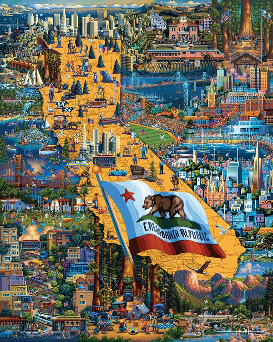 Best of Northern California - Wooden Puzzle