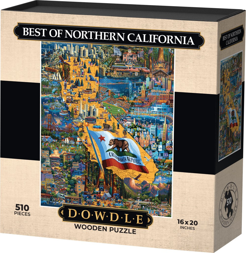 Best of Northern California - Wooden Puzzle