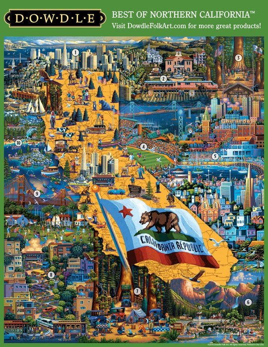 Best of Northern California Canvas Gallery Wrap