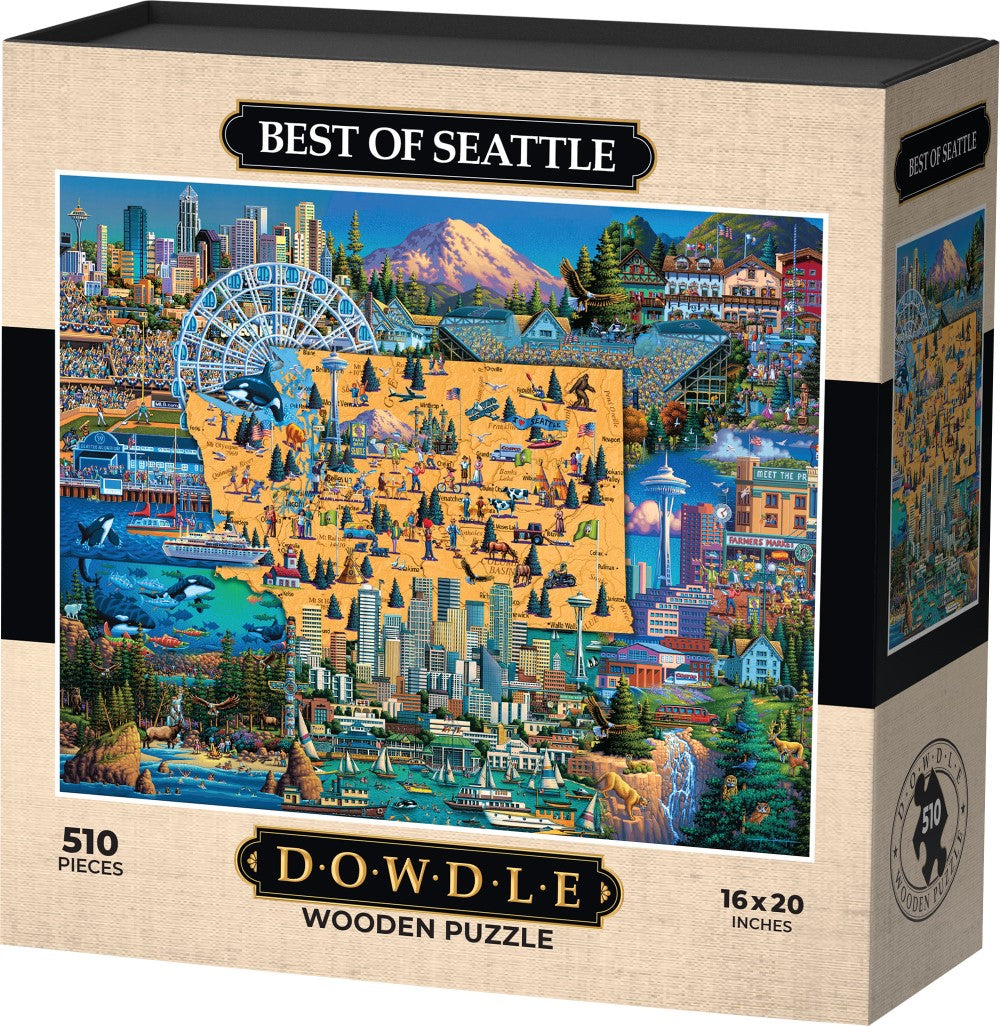 Best of Seattle - Wooden Puzzle