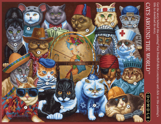 Cats Around the World - 1000 Piece