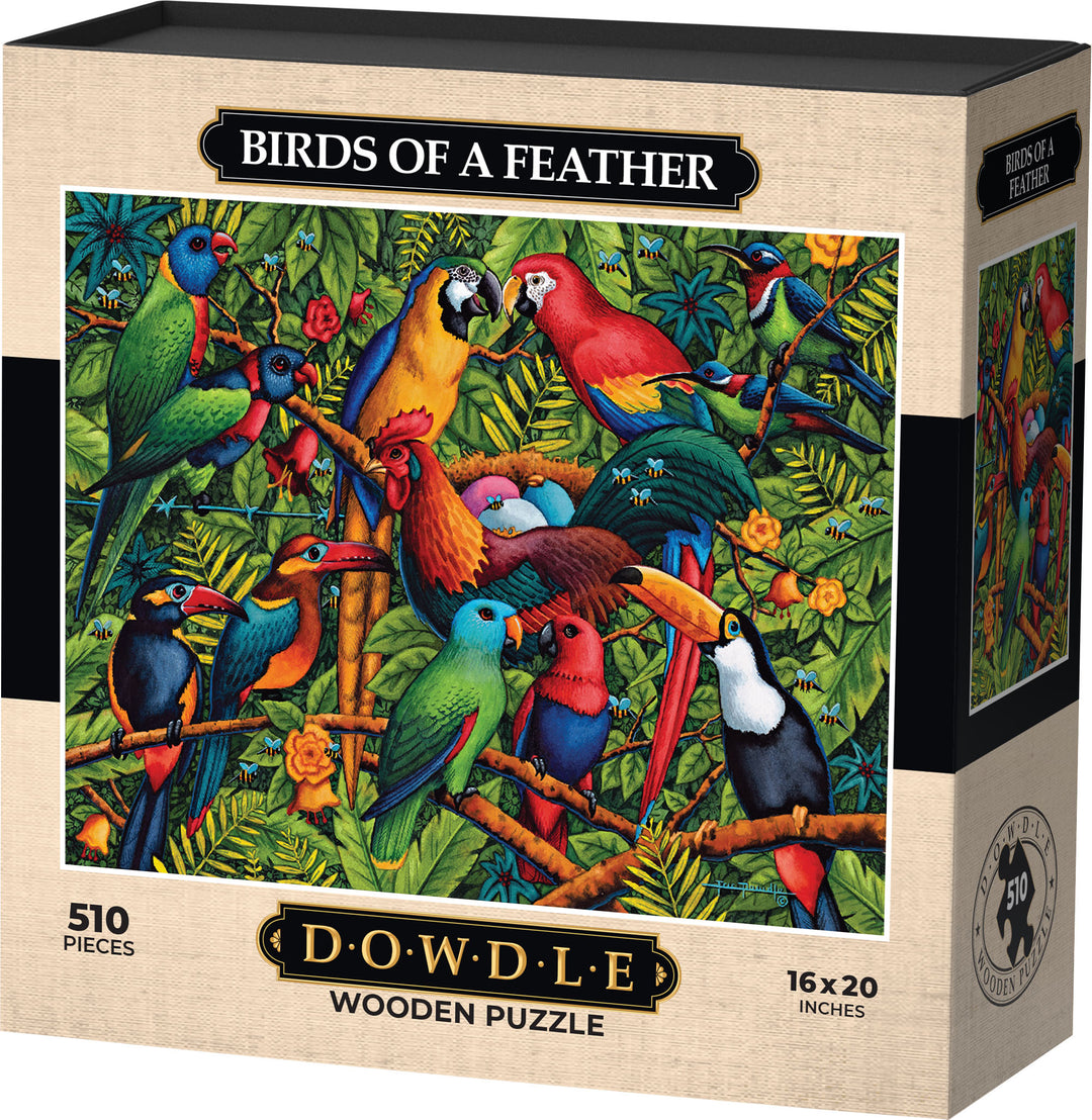 Birds of a Feather - Wooden Puzzle