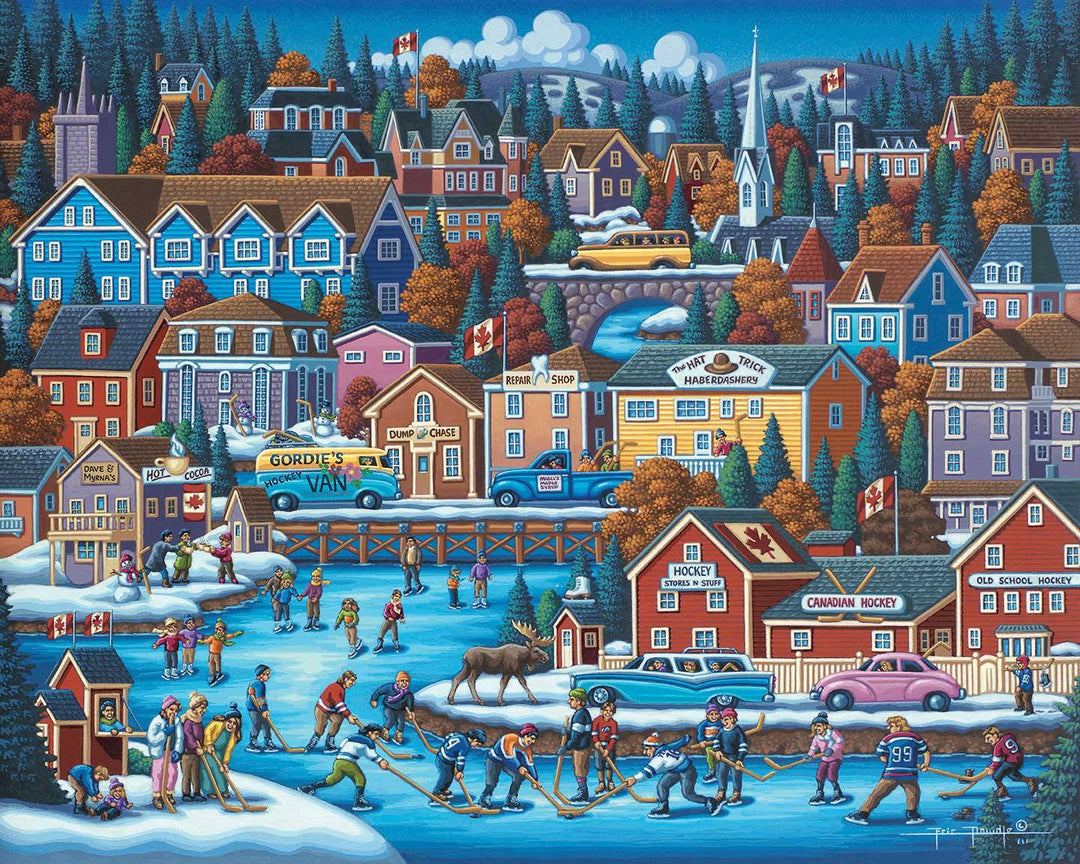 Canadian Hockey Canvas Gallery Wrap