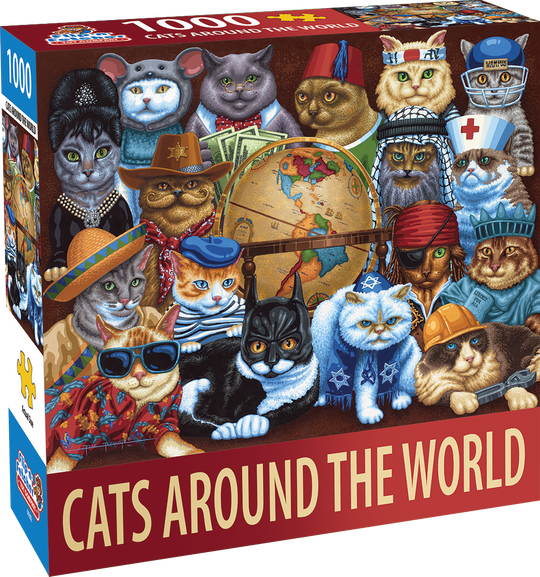 Cats Around the World - Flip-n-Fetcher - 1000 Piece