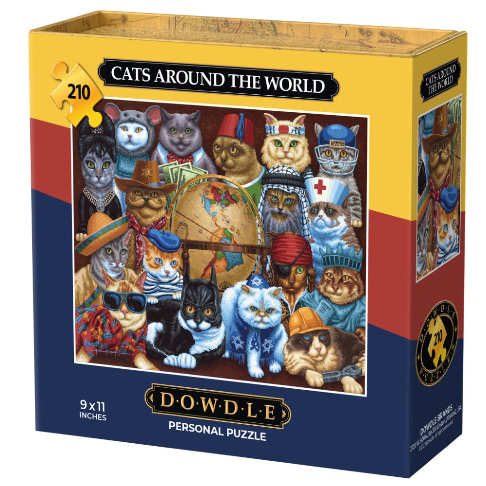 Cats Around the World - Personal Puzzle - 210 Piece
