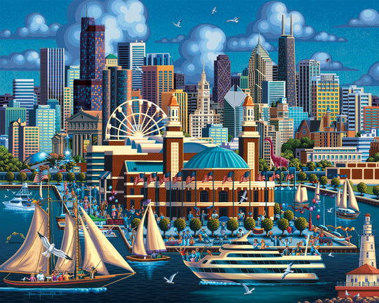 Chicago Navy Pier Canvas Gallery Wrap