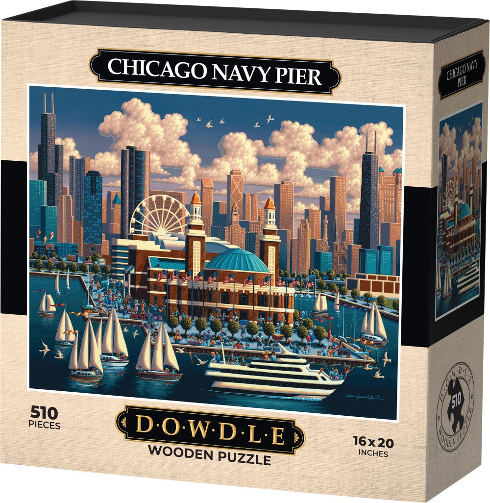 Chicago Navy Pier - Wooden Puzzle