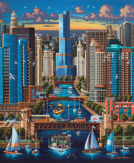 Chicago River - Wooden Puzzle