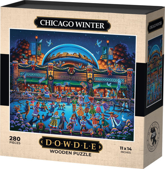 Chicago Winter - Wooden Puzzle
