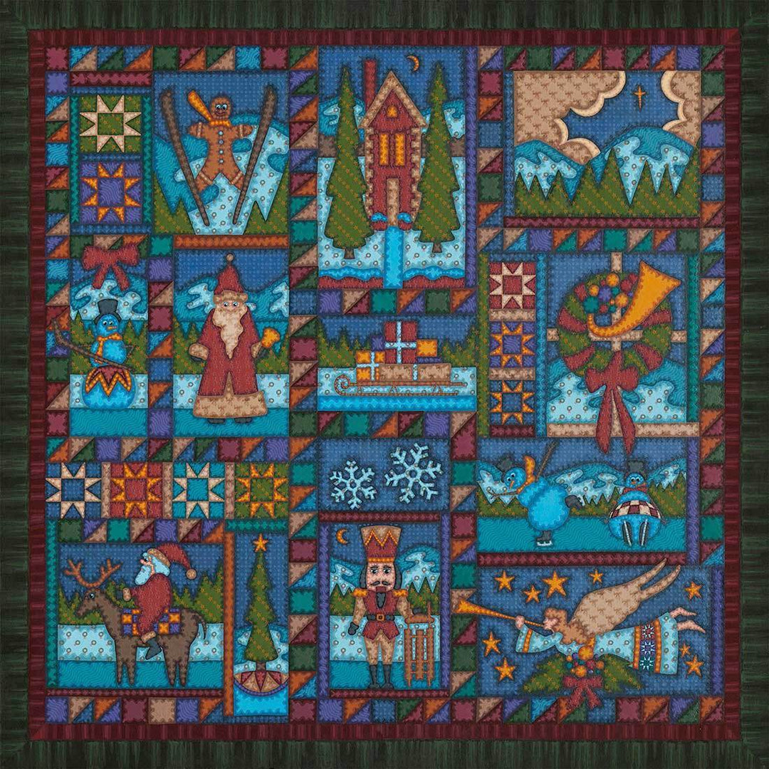 Christmas Quilt Poster Print