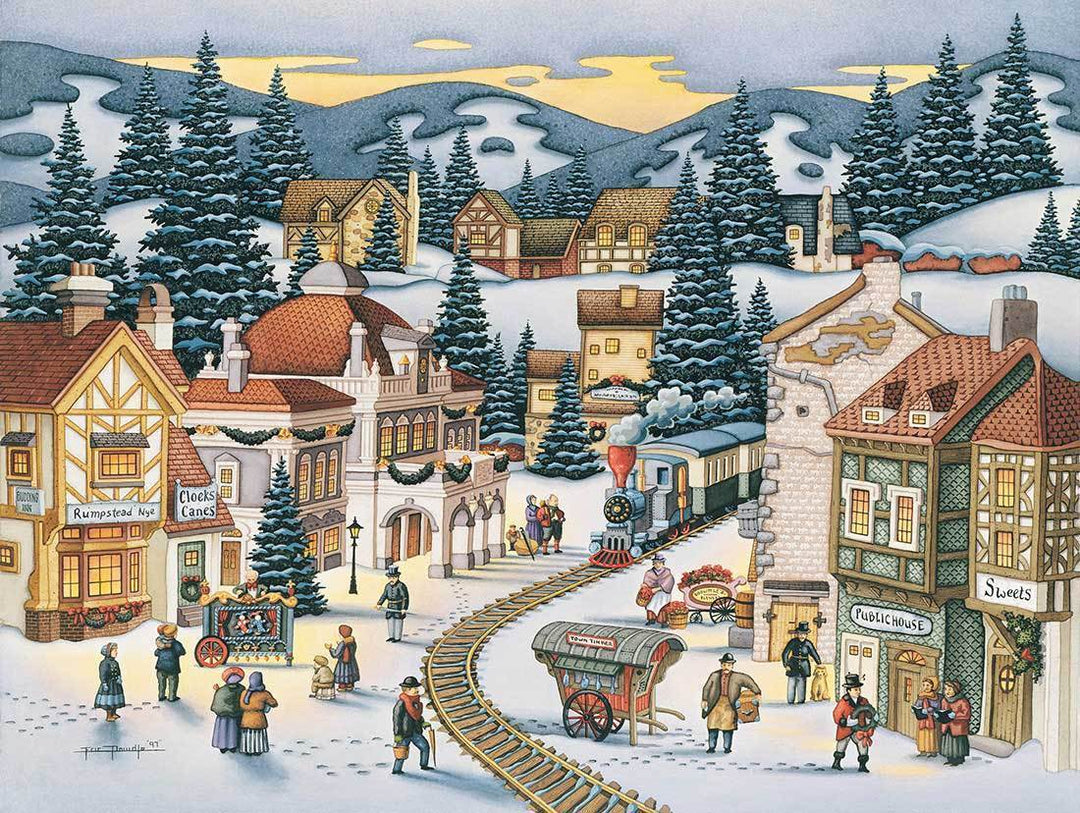 Christmas Village Poster Print