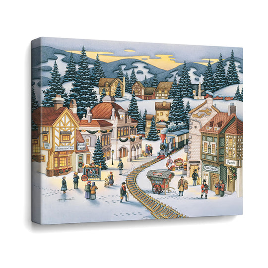 Christmas Village Canvas Gallery Wrap