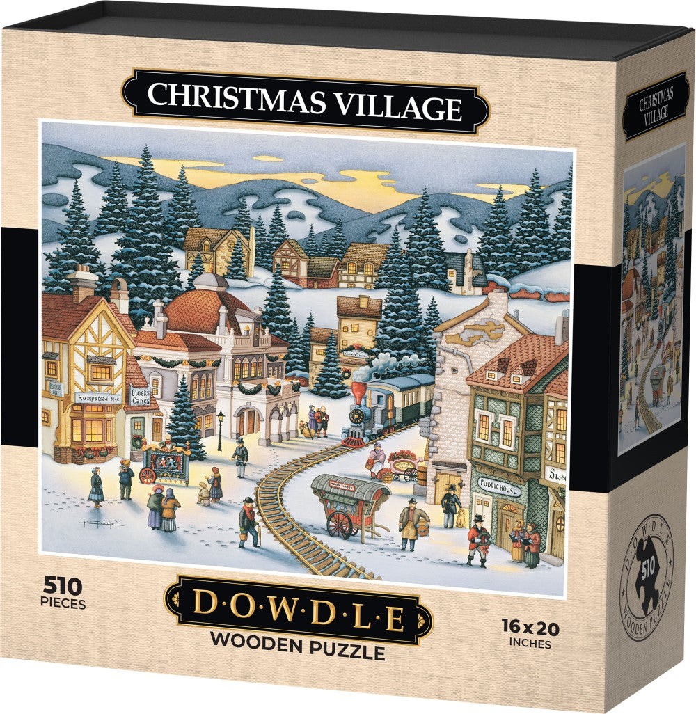 Christmas Village - Wooden Puzzle