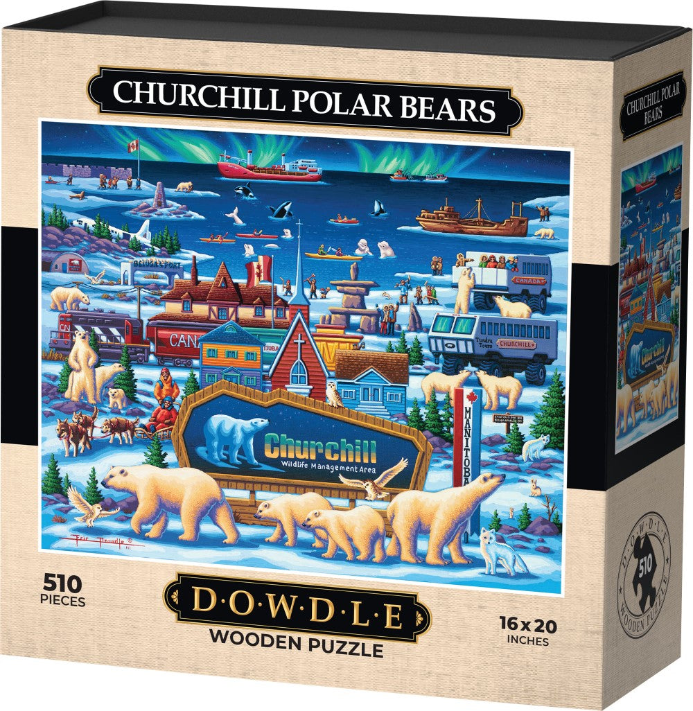 Churchill Polar Bears - Wooden Puzzle