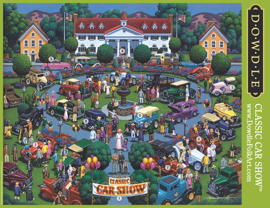 Classic Car Show Canvas Gallery Wrap