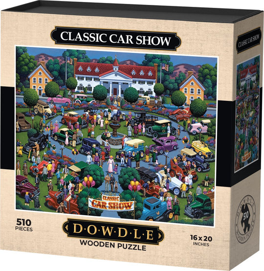 Classic Car Show - Wooden Puzzle