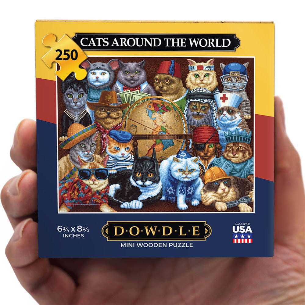 Cats Around the World - Mini Puzzle - 250 Piece