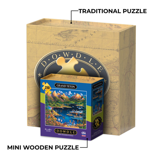 Grand Teton National Park - Mini Puzzle - 250 Piece