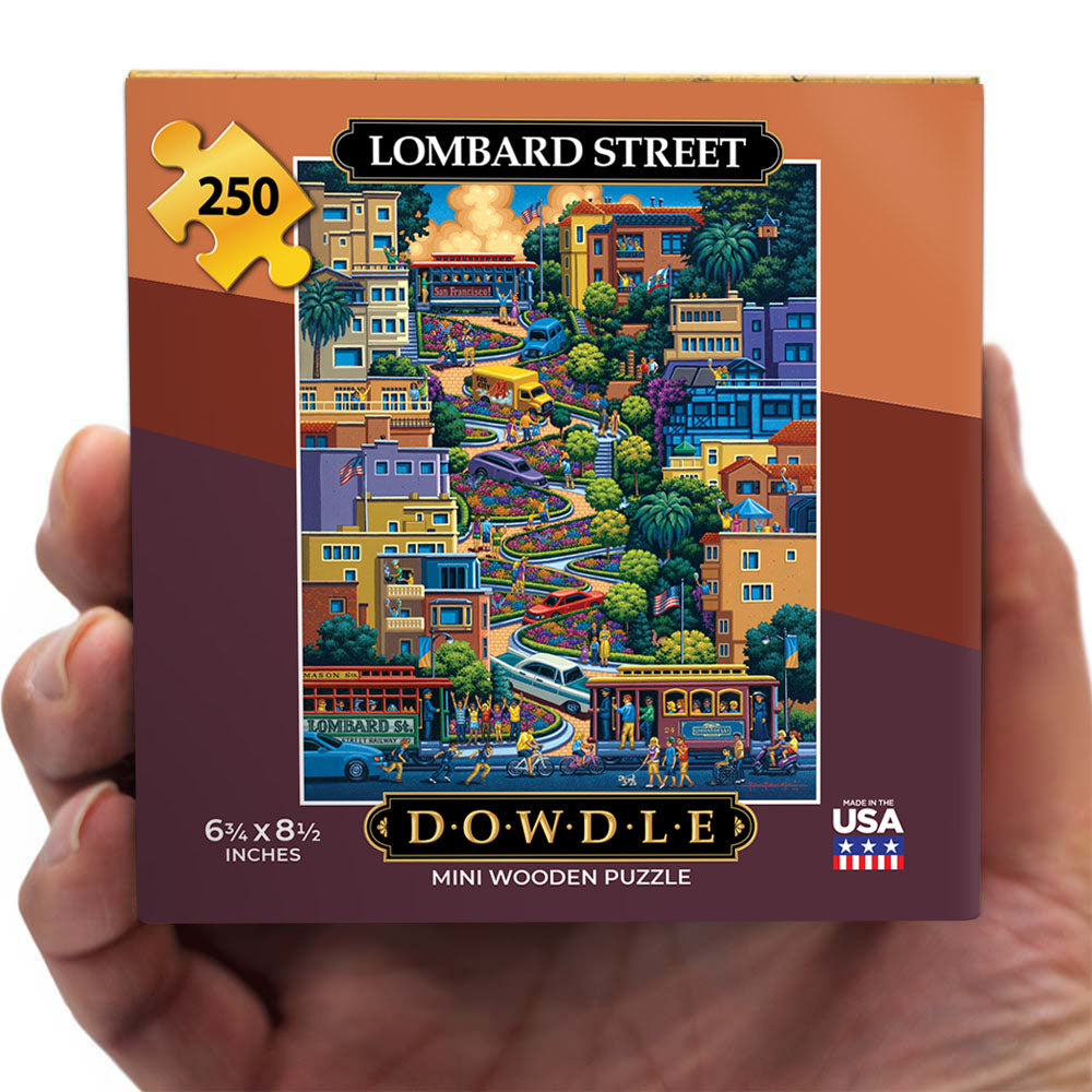 Lombard Street - Mini Puzzle - 250 Piece