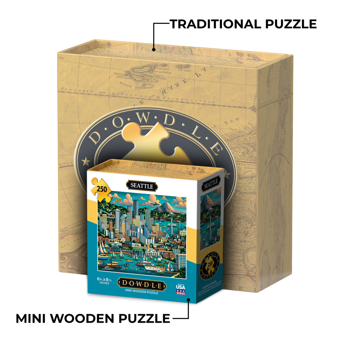 Seattle - Mini Puzzle - 250 Piece