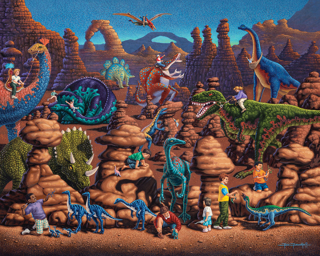 Dinosaur Games Fine Art