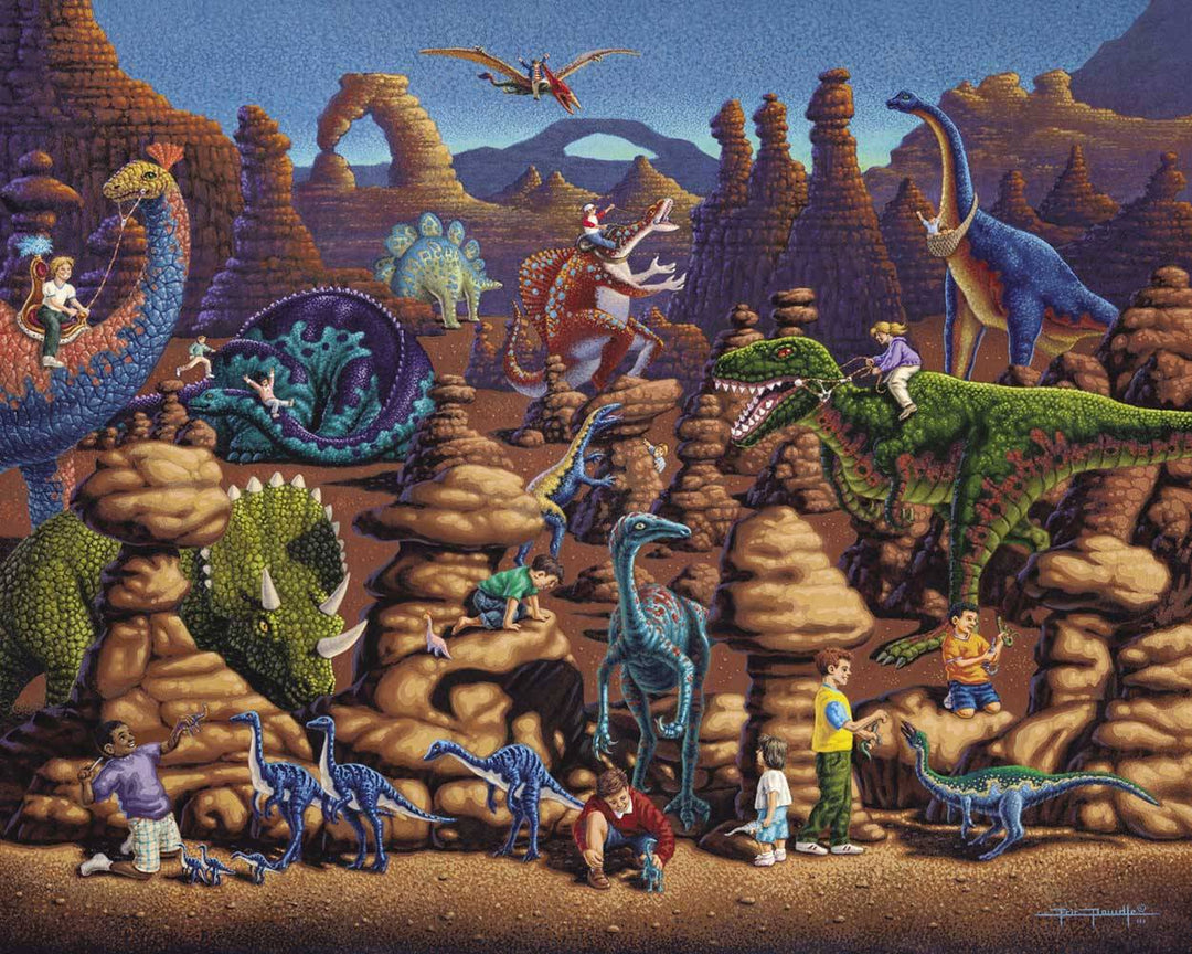 Dinosaur Games Canvas Gallery Wrap
