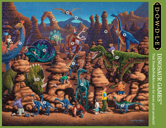 Dinosaur Games Canvas Gallery Wrap