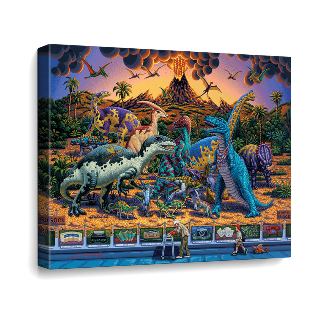 Dinosaur Museum Canvas Gallery Wrap