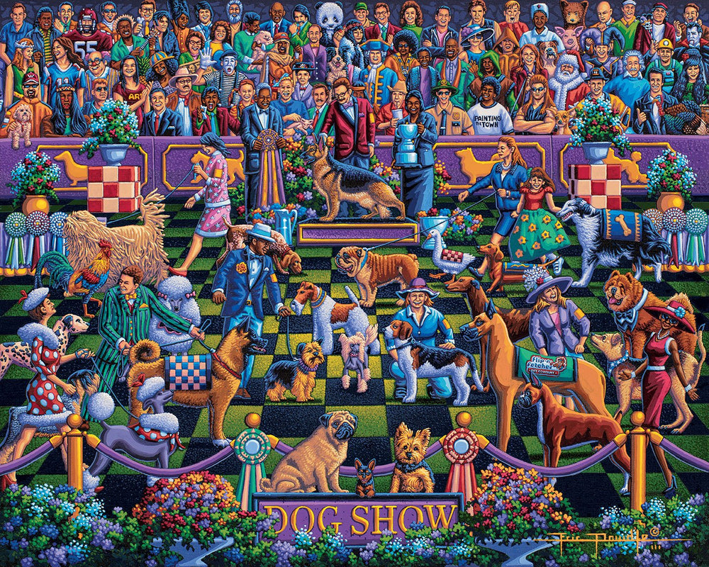 Dog Show Canvas Gallery Wrap