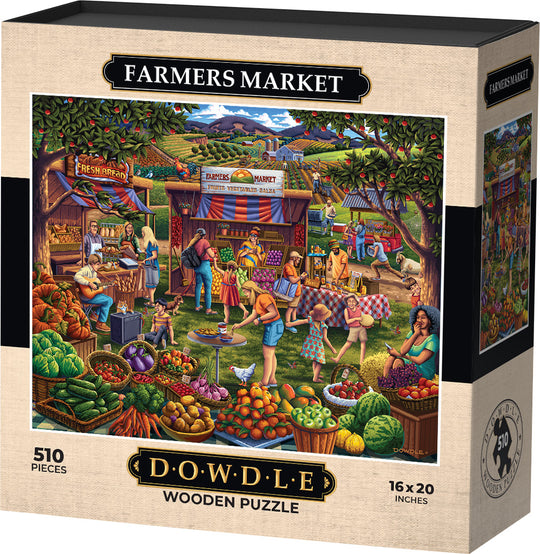 Farmers Market - Wooden Puzzle