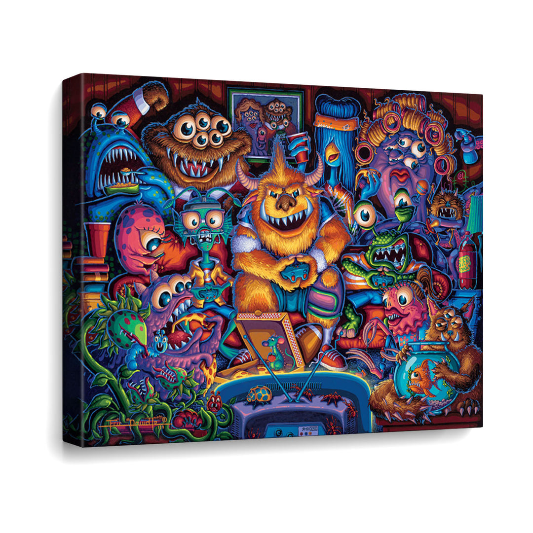 Gaming Monsters Canvas Gallery Wrap