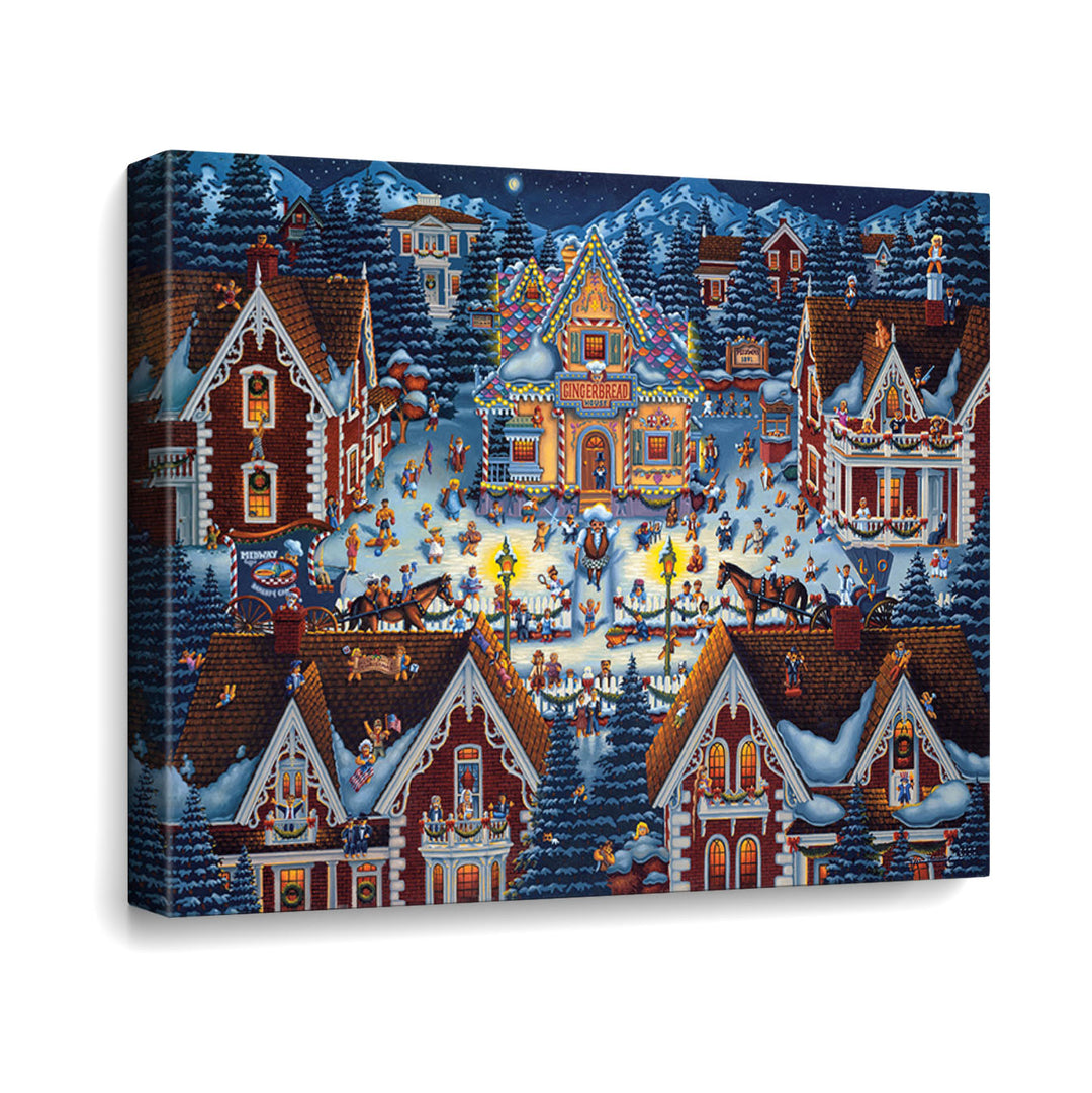 Gingerbread House Canvas Gallery Wrap